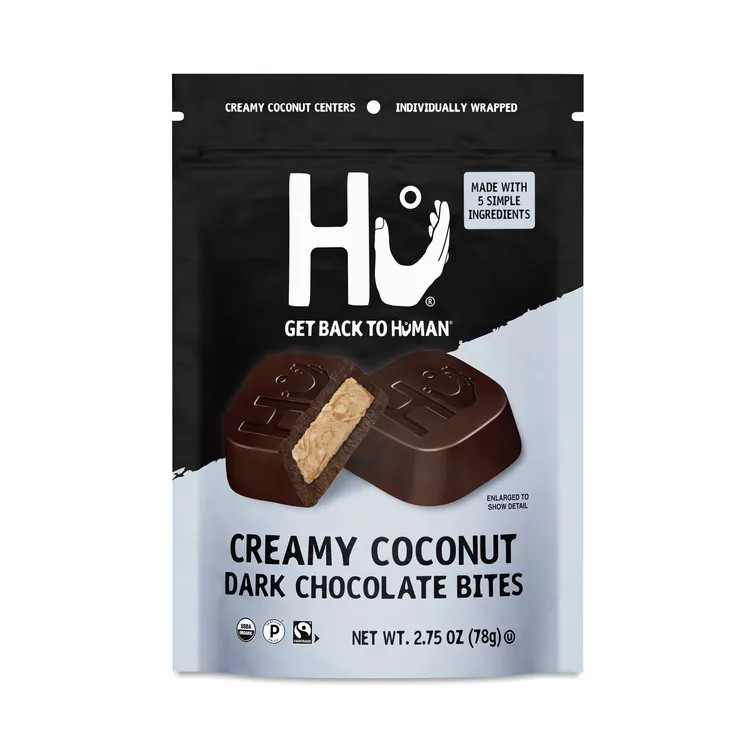 Hu, Dark Chocolate Bites, Creamy Coconut | Thrive Market