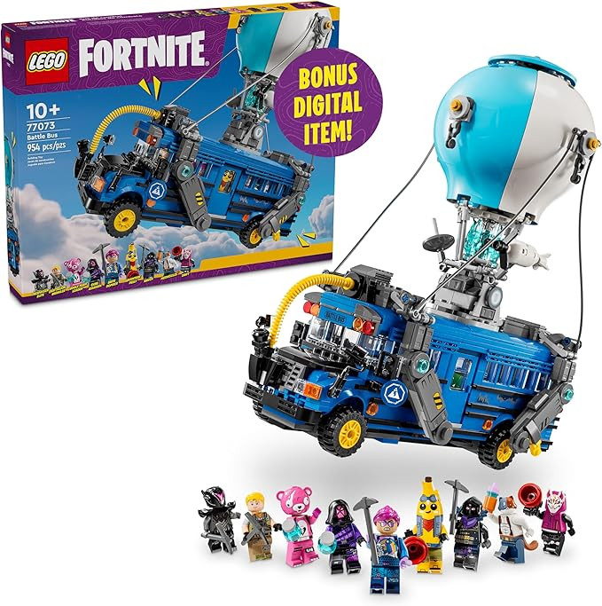 LEGO Fortnite Battle Bus Building Toy - Collectible Fortnite Toy for Kids, Boys & Girls, Ages 10+... | Amazon (US)