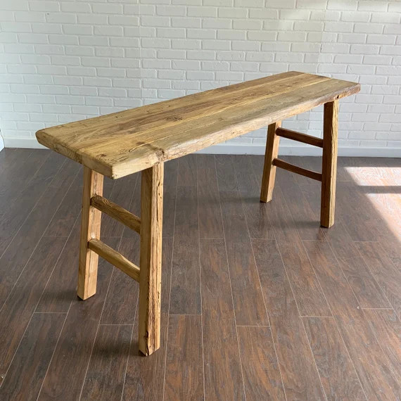 Reclaimed Elm Console Table  Sofa Table | Etsy | Etsy (US)