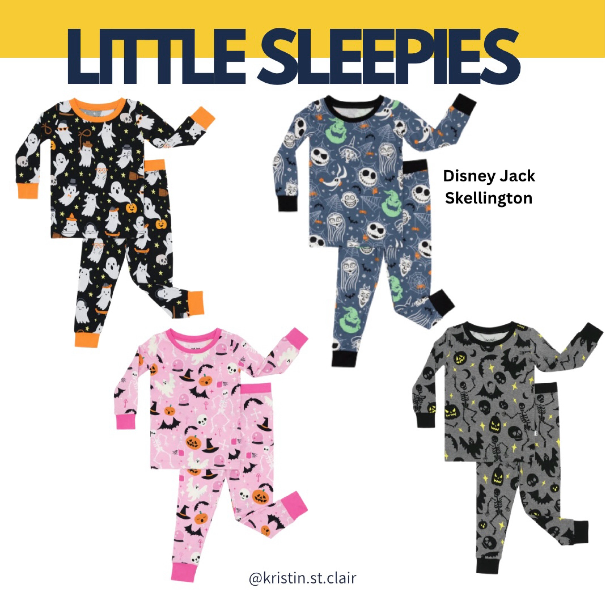 Softest bamboo Jammie’s ever from Little Sleepies in the cutest Halloween patterns. We love Disney’s The Nightmare Before Christmas so we had to grab the Jack Skellington pair! Some of the pairs even glow-in-the-dark and their are family matching options.

#LTKKids #LTKSeasonal #LTKBaby