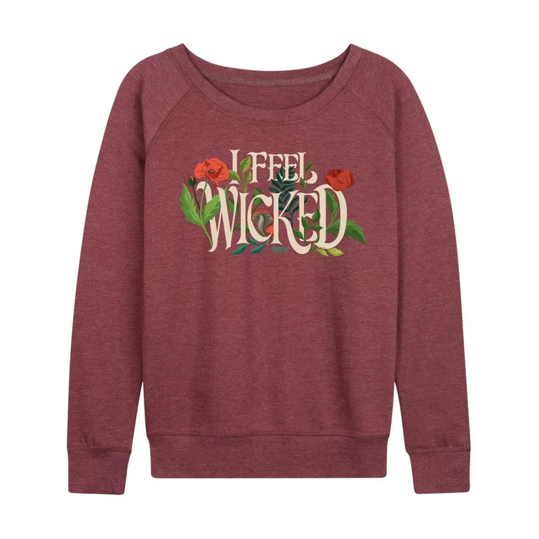 Wicked: Part 2 -  Elphaba  - Women's French Terry Long Sleeve Pullover - Walmart.com | Walmart (US)