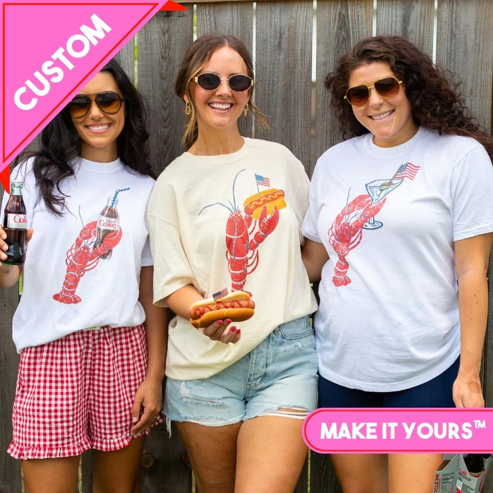 Make It Yours™ 'Lobster Cocktail Club' T-Shirt | United Monograms