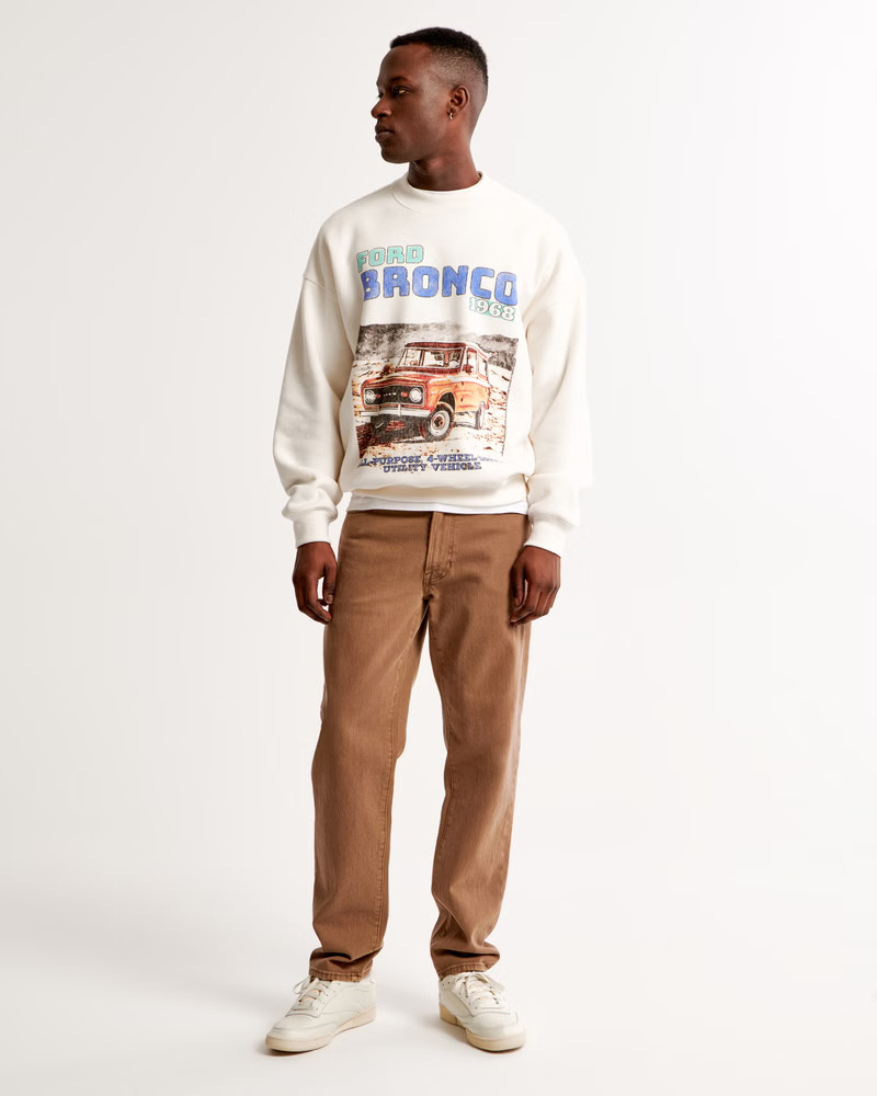 Bronco Graphic Crew Sweatshirt | Abercrombie & Fitch (US)