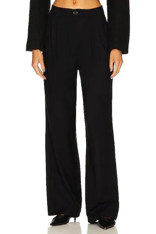 ANINE BING Carrie Pant in Black Twill from Revolve.com | Revolve Clothing (Global)