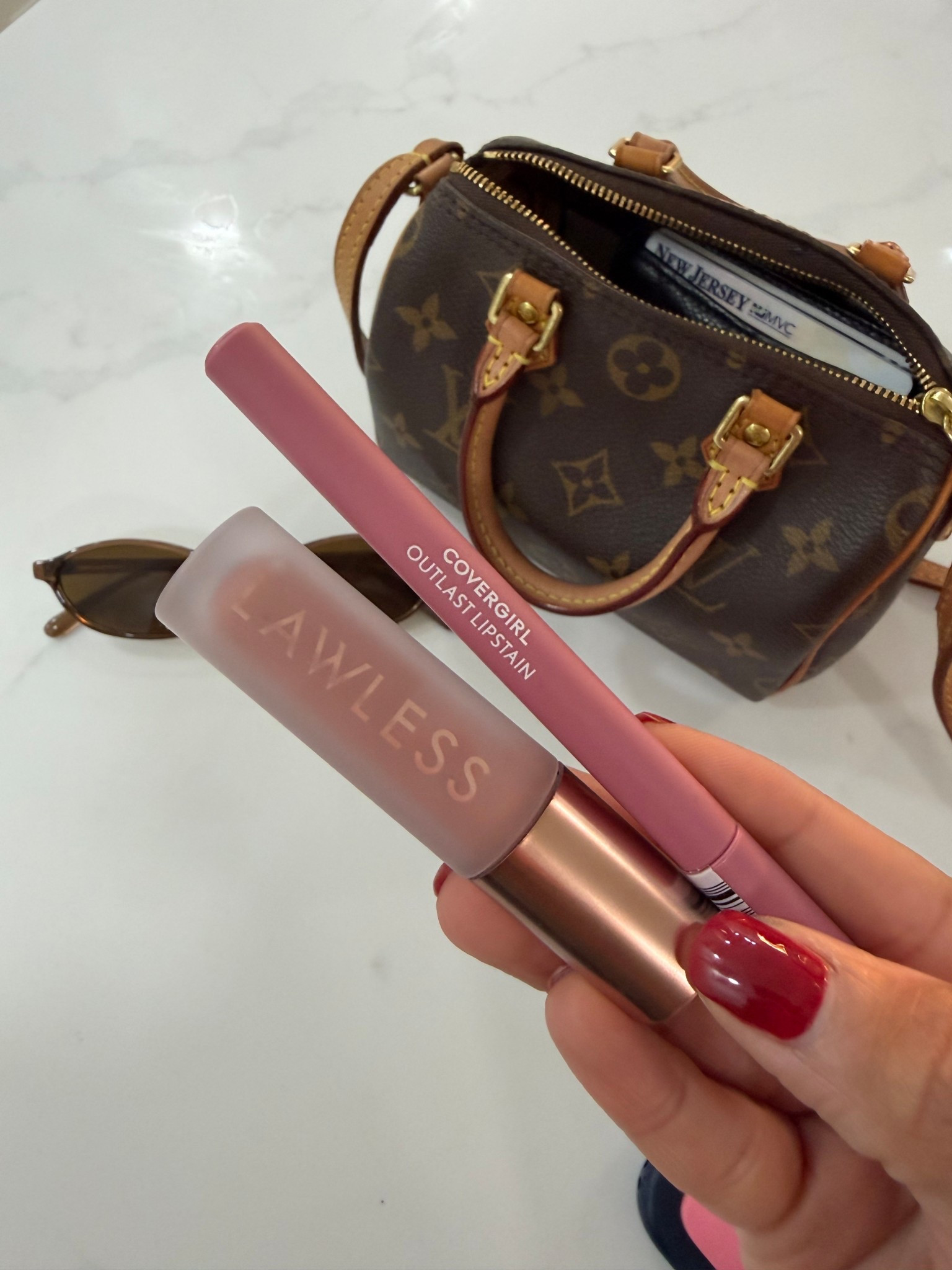 Covergirl: admire 
Lawless: nudie 