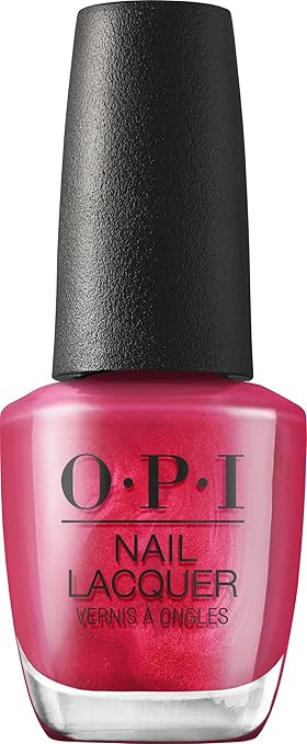 OPI Nail Lacquer Nail Polish | Opaque Dark Pink Shimmer Chip Resistant Nail Polish | Fast Drying,... | Amazon (US)