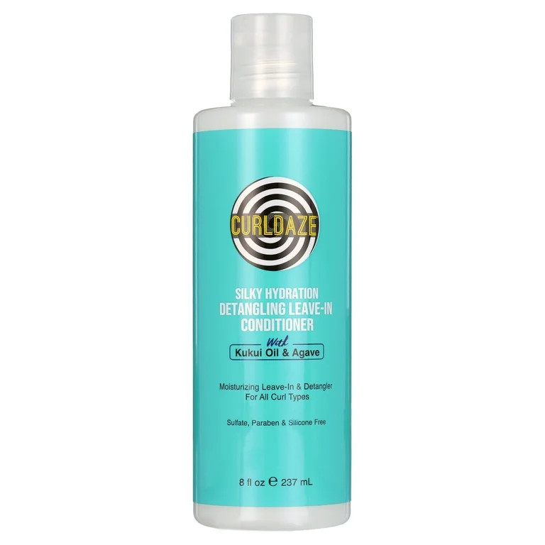 Curldaze Silky Hydration Detangling Leave-in Conditioner with Kukui Oil and Agave 8Oz - Walmart.c... | Walmart (US)