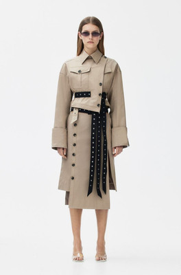 H&M Rokh limited editions Cropped Twill Jacket for women (Greige)  | eBay | eBay US