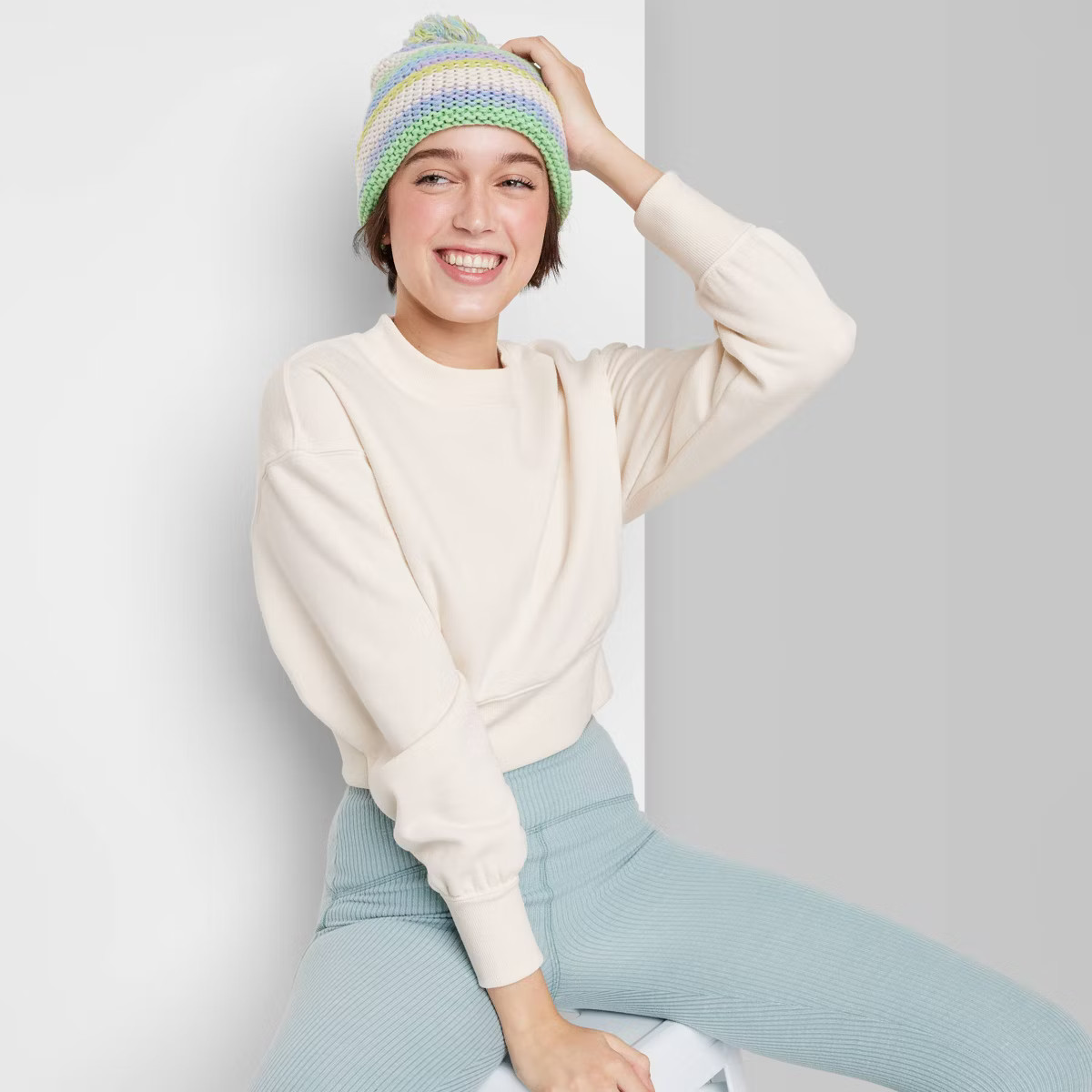 Women's Cropped Crewneck Pullover Sweatshirt - Wild Fable™ | Target