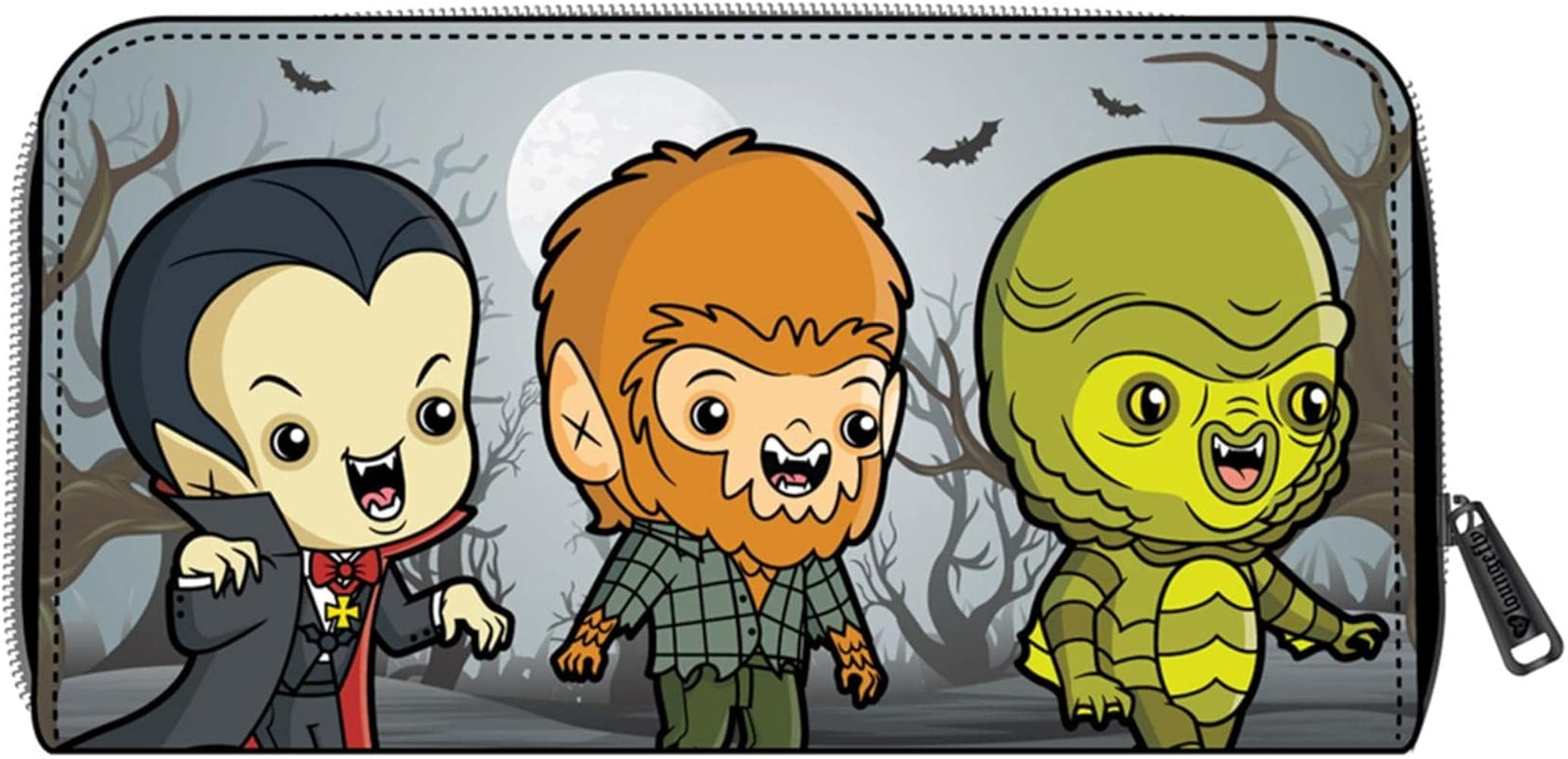 Loungefly Universal Monsters Chibi Faux Leather Zip Wallet | Amazon (US)