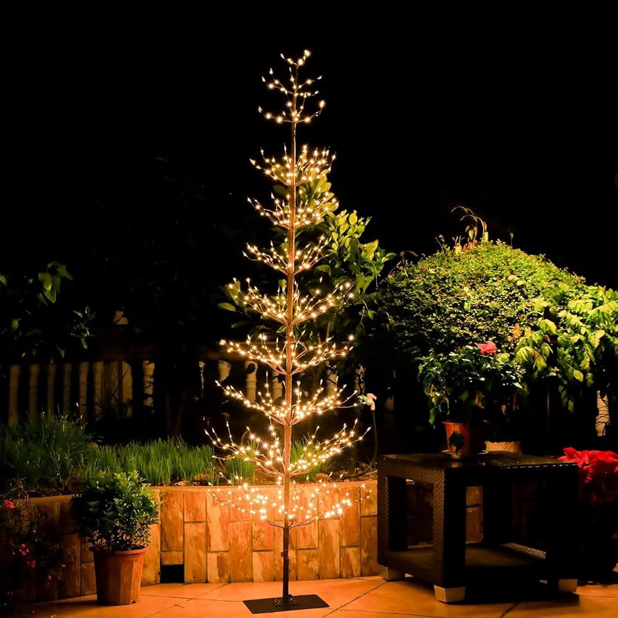Birch Tree Light 7 Feet 736L LED Artificial Tree Christmas Decorations Lighted Tree for Home Part... | Amazon (US)
