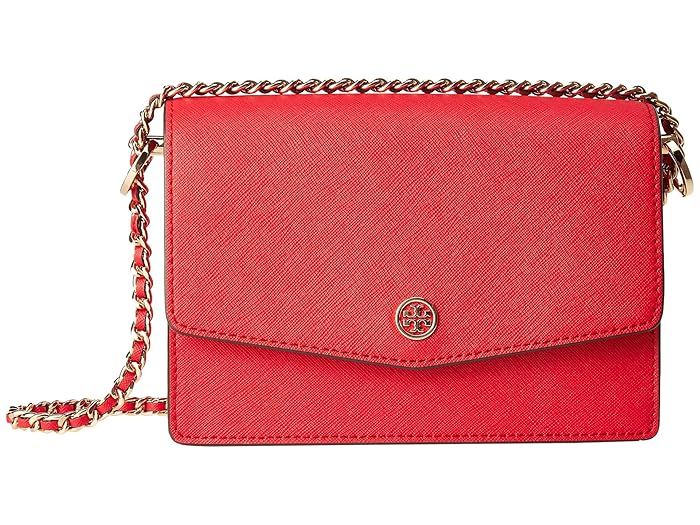 Tory Burch Robinson Mini Shoulder Bag (Brilliant Red) Bags | Zappos