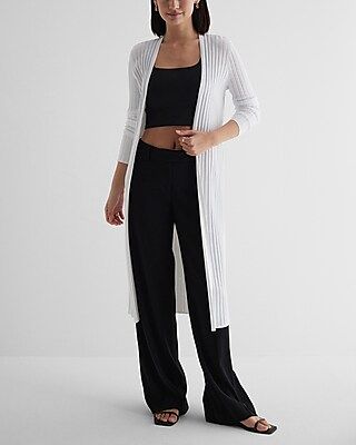 Ribbed Duster Cardigan | Express
