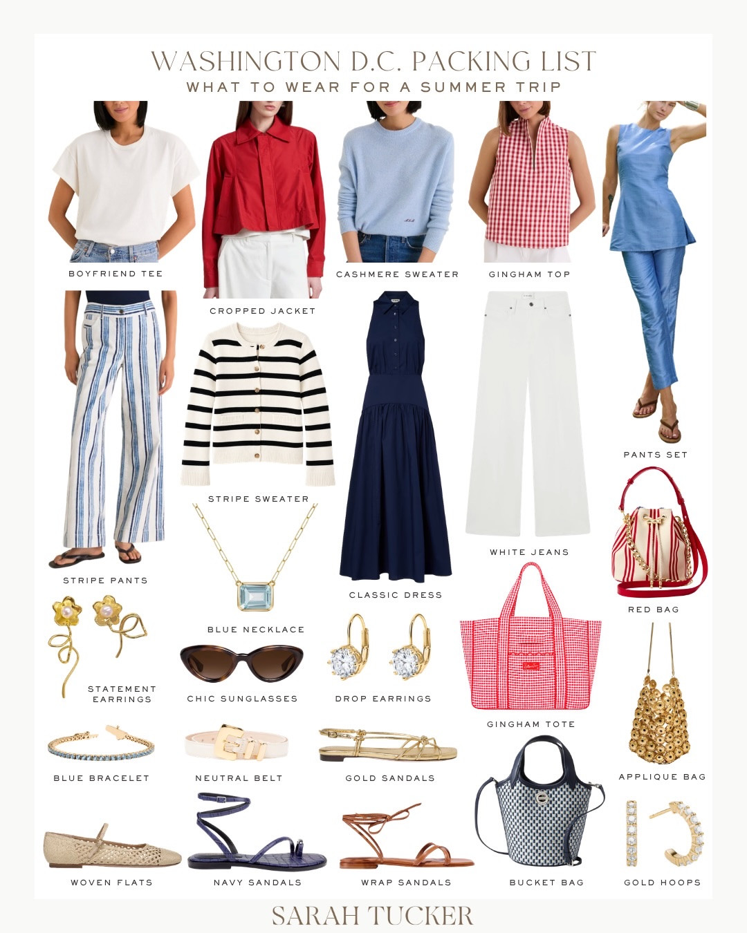 Classic Americana outfits🇺🇸 what I plan to wear on a vacation to Washington, D.C.

❤️🤍💙 can’t wait to take a long weekend to Washington DC with the family!  Any tips?  So far we’ve got a nationals game ⚾️🧢, spy museum, a Washington spirit game, and of course popping into Tuckernuck 💙 happy almost 250th birthday, America!

Red, white, and blue clothing, RWB outfits, classic style, Americana looks, timeless, summer outfit ideas, Memorial Day weekend outfits, MDW clothing, 4th of July outfits 

 #LTKOver40 #LTKSeasonal #LTKootd