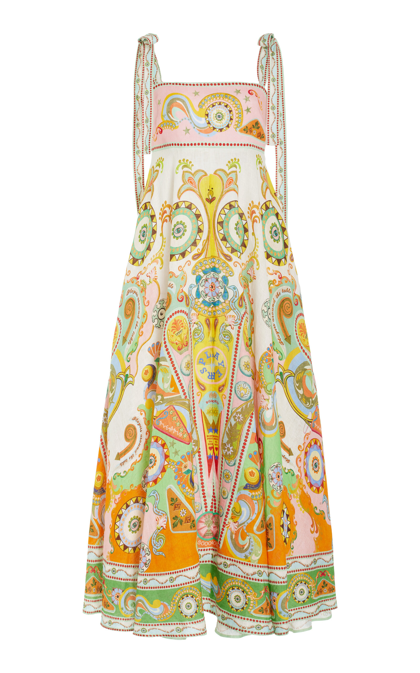 Pinball Printed Linen Maxi Dress | Moda Operandi (Global)