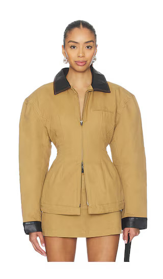 Olivia Cinched Country Jacket in Tan | Revolve Clothing (Global)