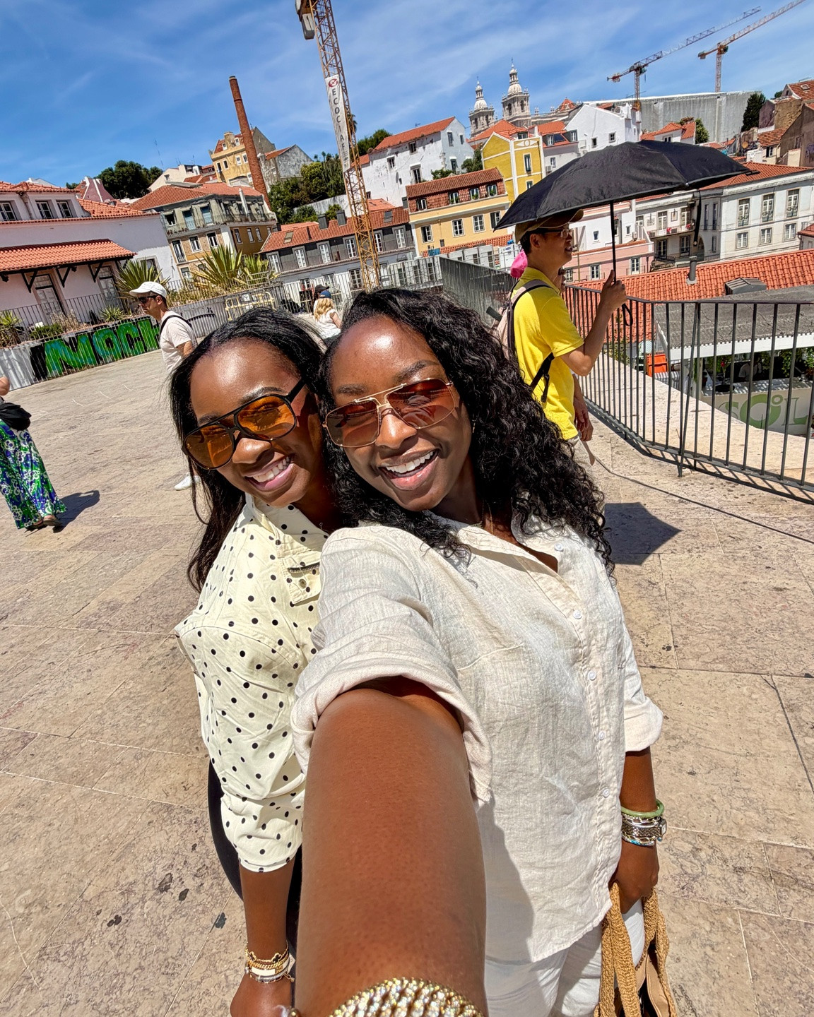 Alfama is such a cute spot in Lisbon! Gorg views and lots to see