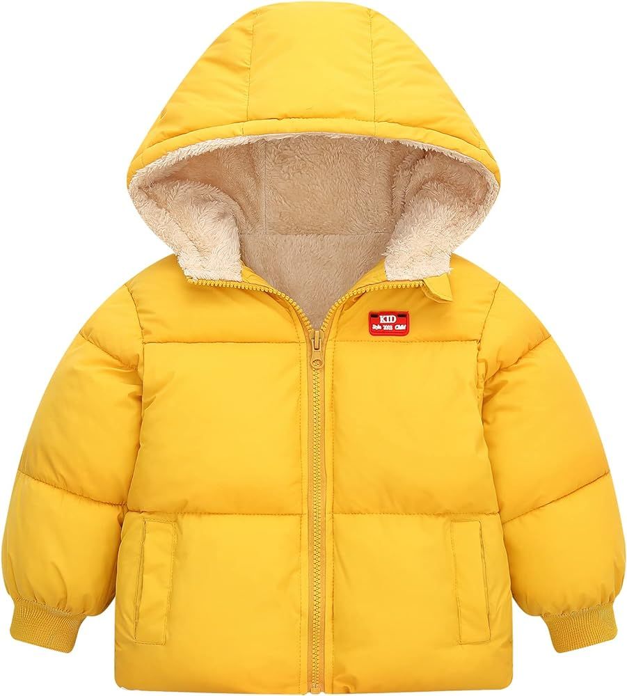 Winter Coats for Kids 3D Down Alternative Hoods Baby Boys Girls Jacket for 6M-5T | Amazon (US)