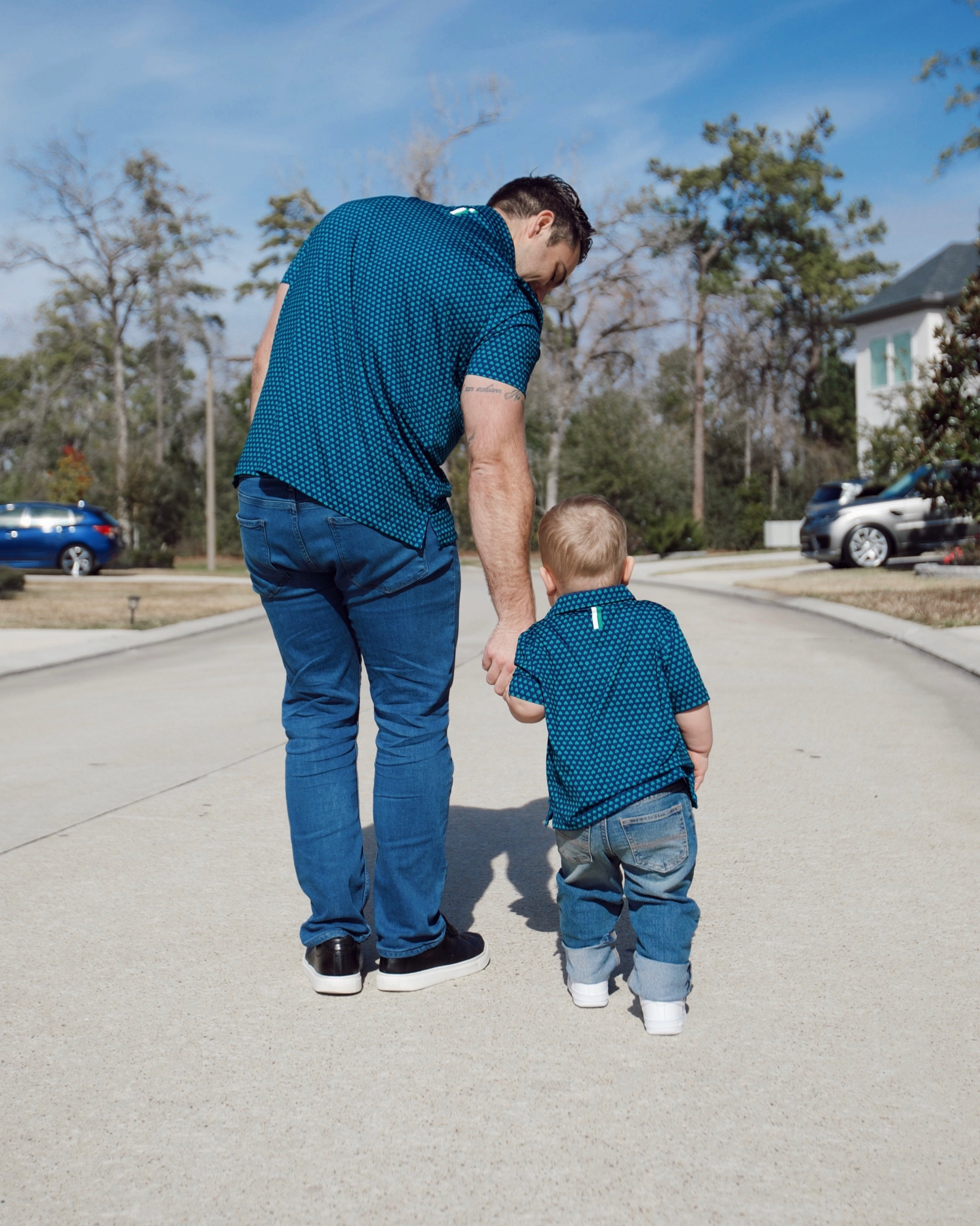 This leaf clover print is beyond precious for Saint Patrick’s day!🍀  entire outfits linked❤️

Men’s fashion, baby style, matching father son outfit, golf shirt

#LTKbaby #LTKGiftGuide #LTKmens