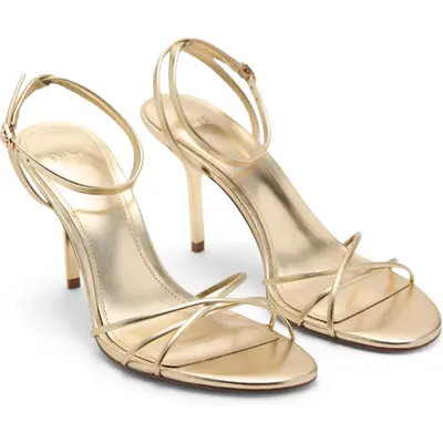 MANGO Ankle Strap Sandal in Red at Nordstrom, Size 6 | Nordstrom