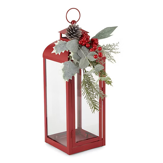 North Pole Trading Co. North Pole Village Red Christmas Lantern | JCPenney