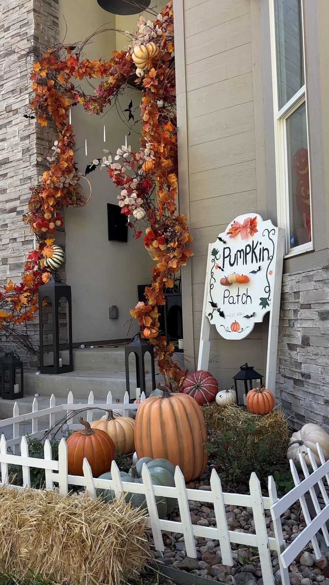 Turning our front yard into a little DIY pumpkin patch because fall decorating is my favorite kind of decorating 🍂🎃

A few pumpkins, some hay, a little white picket fence, and suddenly our own little pumpkin patch feels like a fall movie come to life. 🤎

I love finding simple ways to make our home feel extra magical for the girls during the fall season.

DIY fall decor • pumpkin patch • front porch decorating • fall home decor • Halloween decorating • family fall activities
#FallDecor #PumpkinPatch #DIYFallDecor #HalloweenDecor #FallHomeDecor

#LTKHome #LTKmomlife #LTKSeasonal
