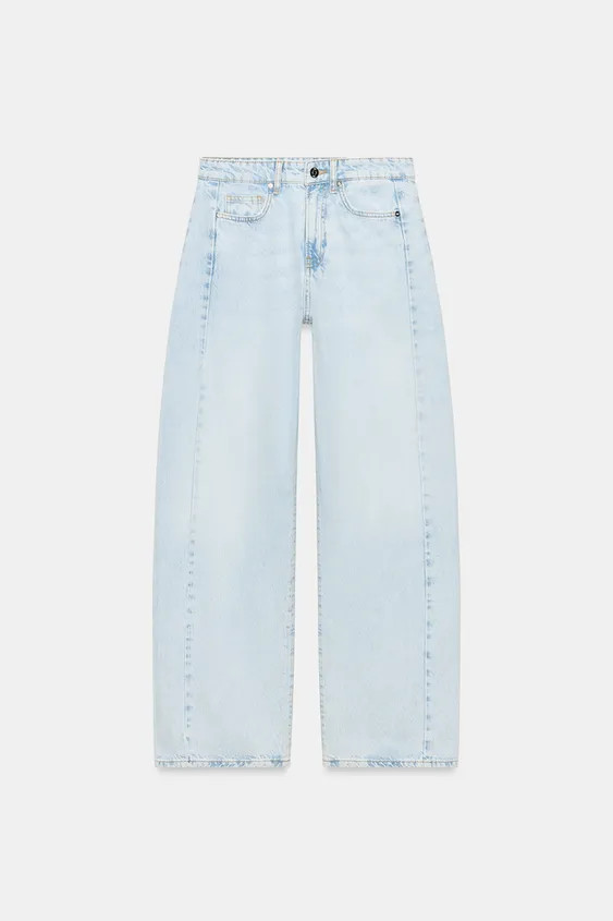 HIGH RISE - BARRELHigh-waisted five-pocket jeans. Loose fit through the leg that tapers at the an... | Zara US