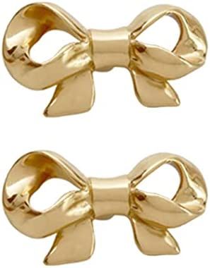 Thick Brass Bow Shape Cabinets Knobs for Cabinet Drawer Cupboard Pulls Handle Perfect Decor Furni... | Amazon (US)