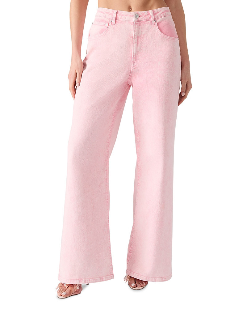 Steve Madden High Rise Wide Leg Jeans in Prism Pink | Bloomingdale's (US)