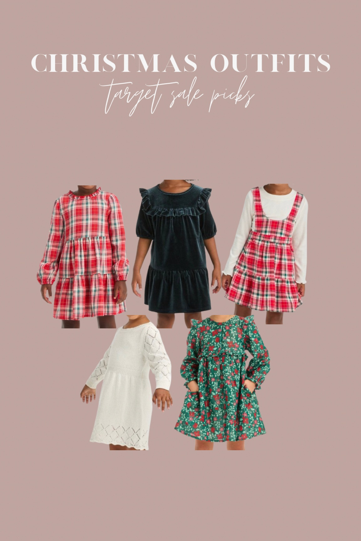 My target Christmas outfit sale picks for a toddler girl! Everything fits true to size 🤎