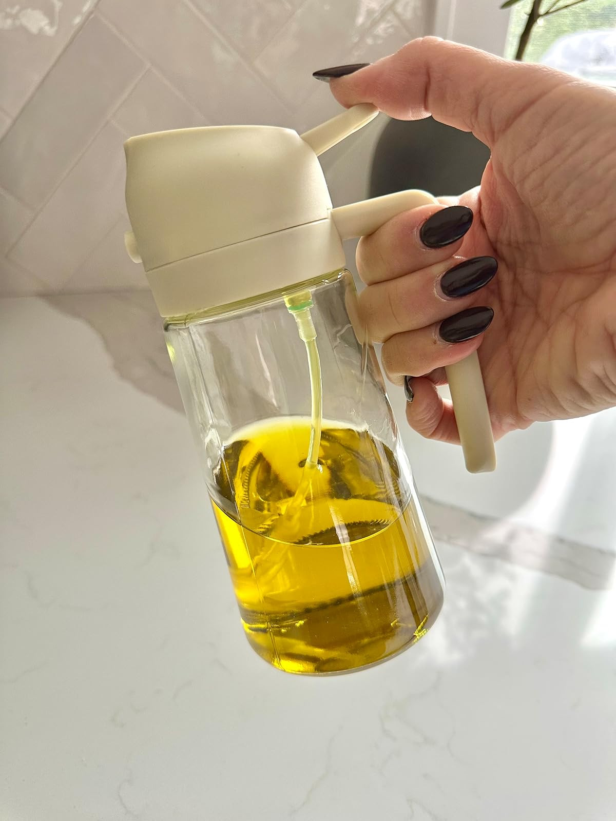 2-in-1 oil dispenser, spray mist, stream or pour, cooking find, kitchen find! | Amazon (US)