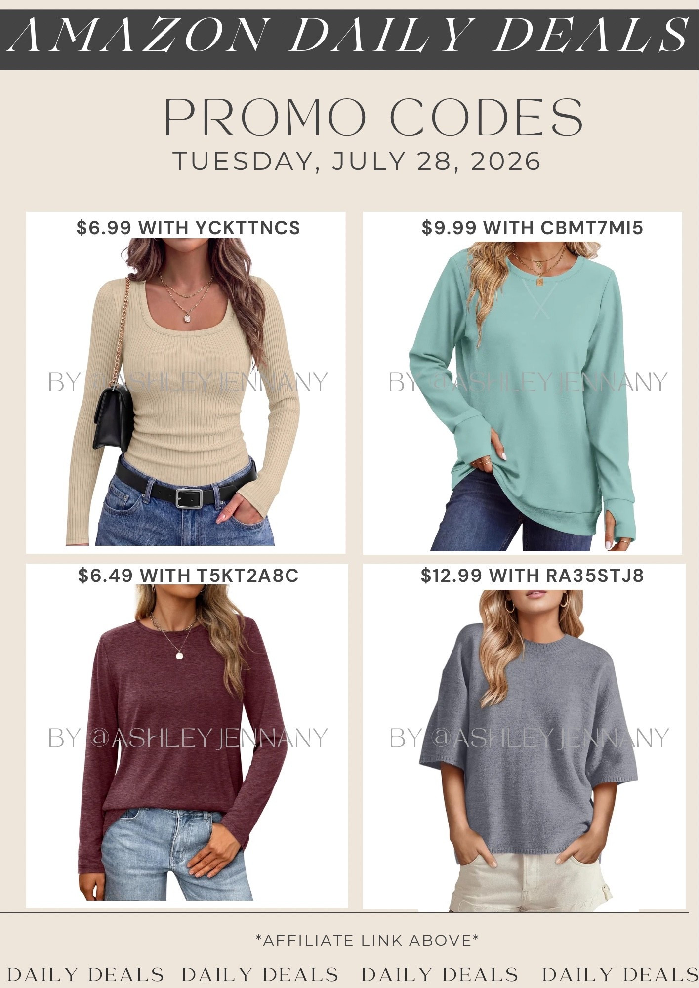 Amazon deals

#LTKMidsize #LTKSaleAlert #LTKootd