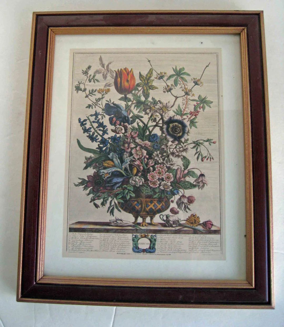 Vintage Framed Robert Furber Twelve Months of Flowers Prints Complete Set of 12. Gift for Home. -... | Etsy (US)