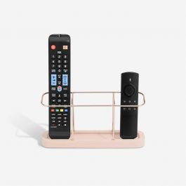 Blush & Gold 3 Section Remote Control Holder | Stackers
