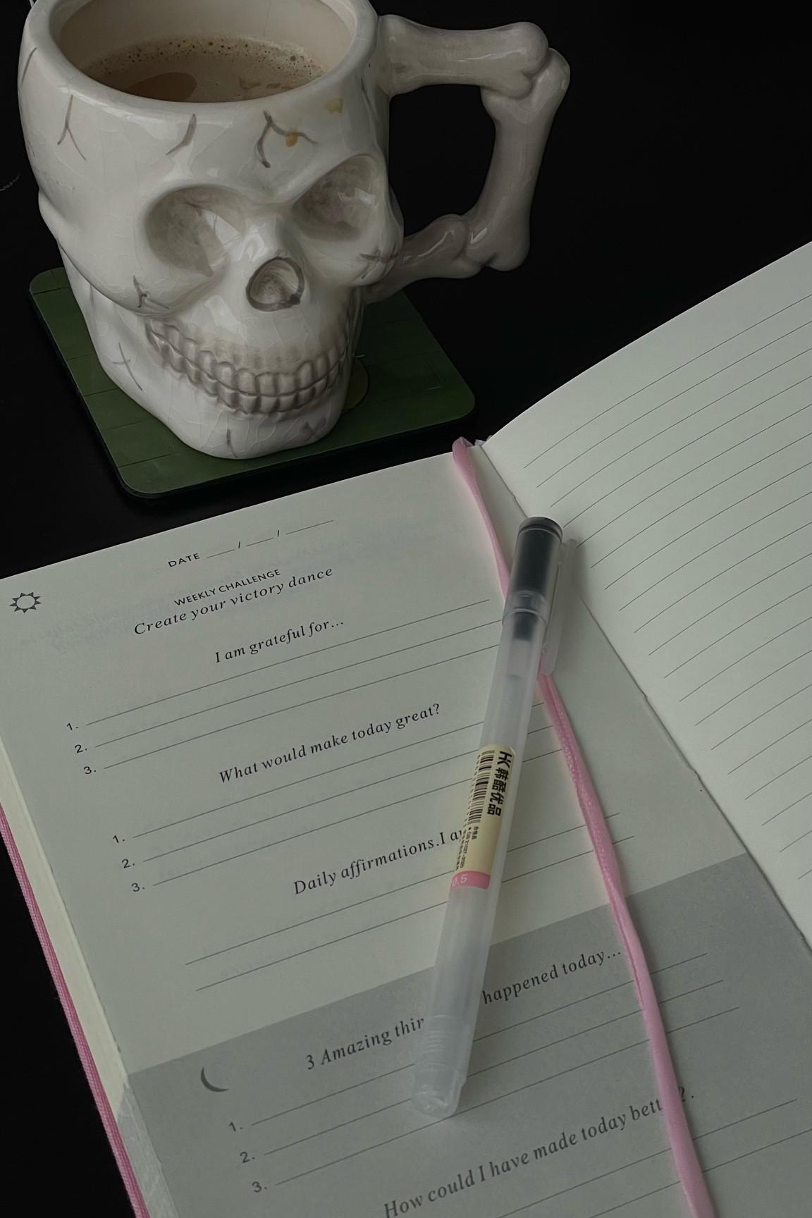 another journal cleared! i’ve gone through 5 by now and i feel weird when i don’t do it for it too long. it’s small but it makes a big difference for me, as someone who is not naturally very optimistic