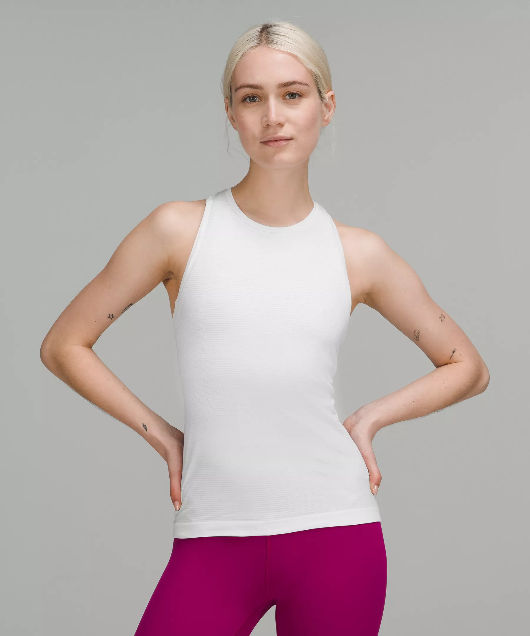 Swiftly Tech High-Neck Tank Top 2.0 Race LengthFinal SaleMembers can return in-store for creditLe... | Lululemon (US)