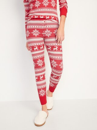 Matching Printed Thermal-Knit Pajama Leggings for Women | Old Navy (US)