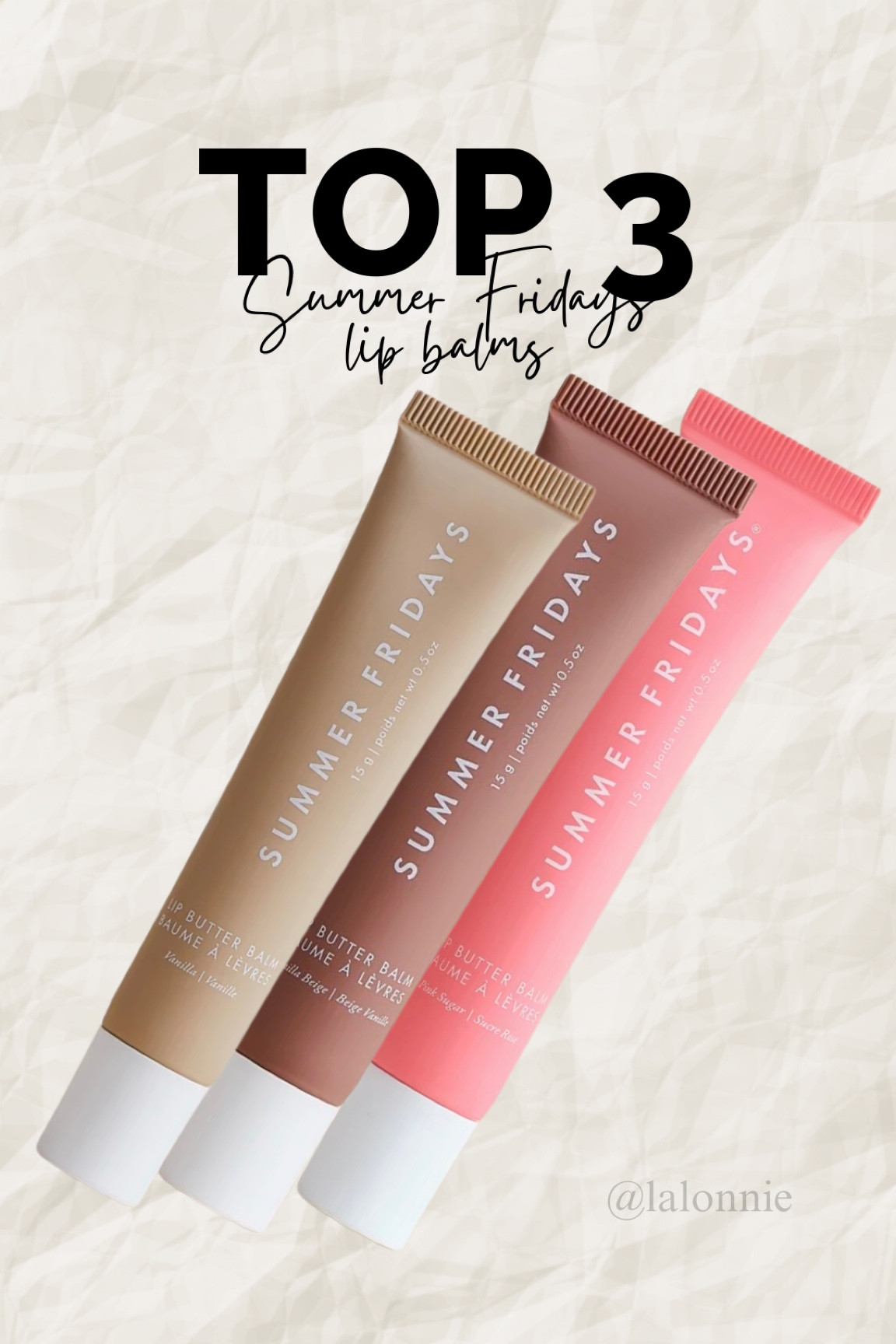 The best lip balms ever! Non sticky, last for hours!, & best of all smell sooo yummy!

Shades left to right:
Vanilla, Vanilla Beige, Pink Sugar

#LTKBeauty