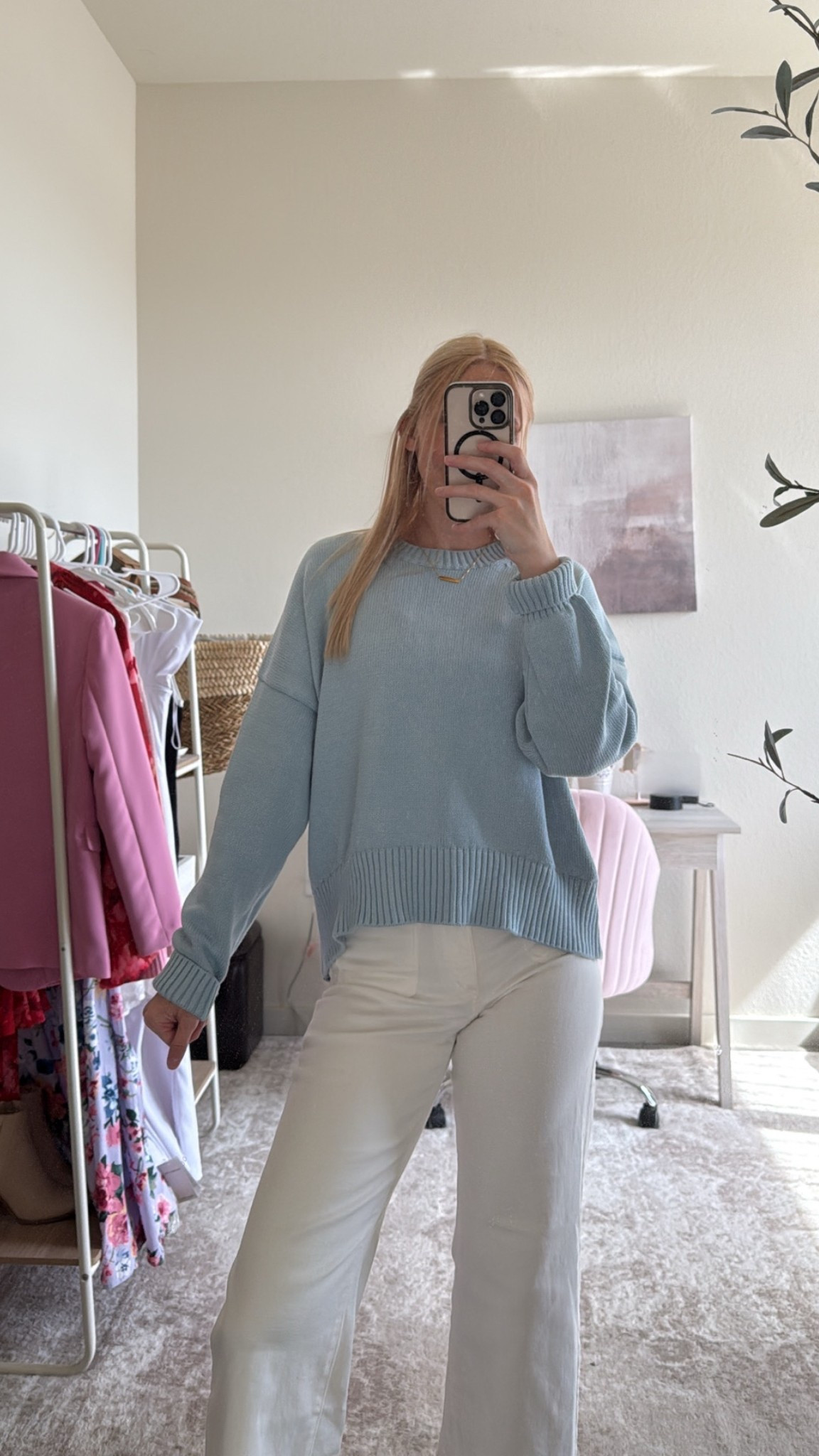 Coastal blue sweater from Quince! ☺️

100% organic cotton boyfriend crew sweater in this beautiful light blue color! My white jeans are from Madewell! They’re the Emmy wide leg jeans!


Quince clothing, 100% organic cotton, Quince sweater, wide leg jeans, white jeans outfit, Madewell jeans, lightweight sweater, summer outfits

#LTKgrwm #LTKootd #LTKSeasonal