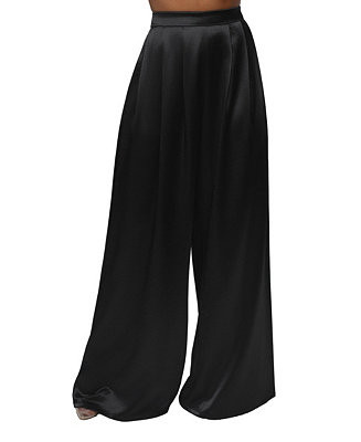 Women's Satin Bliss Pleated Pant | Macy's