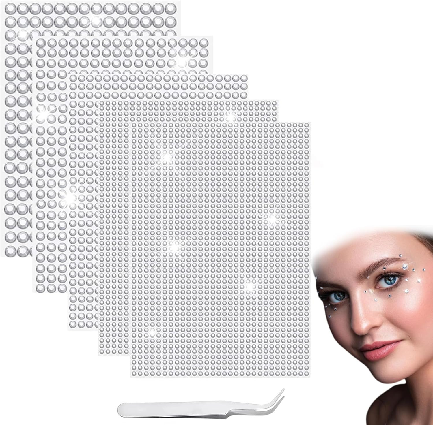 2542 Pcs Gem Stickers, Rhinestone Self Adhesive Gems, Diamante Gems, Acrylic Crystal Gems Sticker... | Amazon (UK)