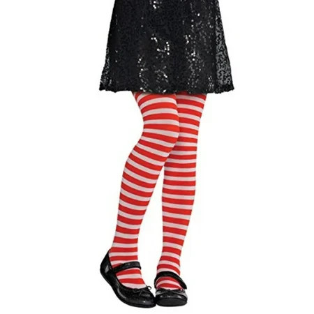 Red and White Striped Kids Tights - Child M/L | Walmart (US)