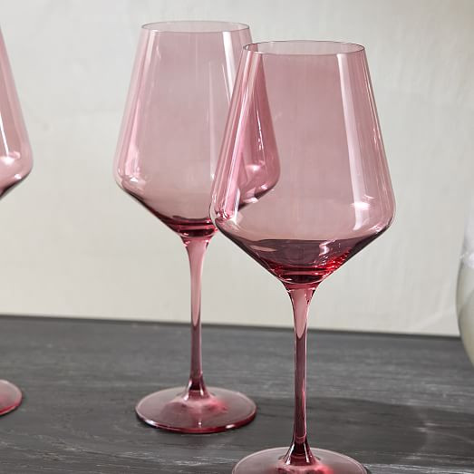 Estelle Colored Glass Stemmed Wine Glass (Set Of 6) | West Elm (US)