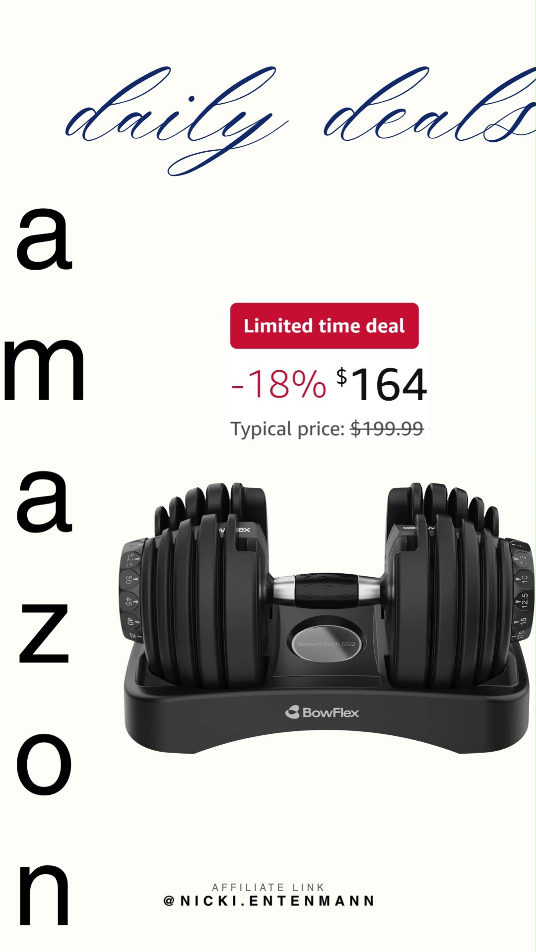 BowFlex Results Series SelectTech Dumbbells crafted for everyday brilliance bring strength, versatility, and confidence seamlessly to modern workouts. Perfect for saving space while upgrading fitness style. #bowflex #selecttechdumbbells #fitnessgear #homegym #strengthtraining #workoutessentials #amazonfinds #shoppingdeal #dailyessentials #modernliving 🏋️‍♂️💪✨ 

 #LTKActive #LTKHome #LTKSaleAlert