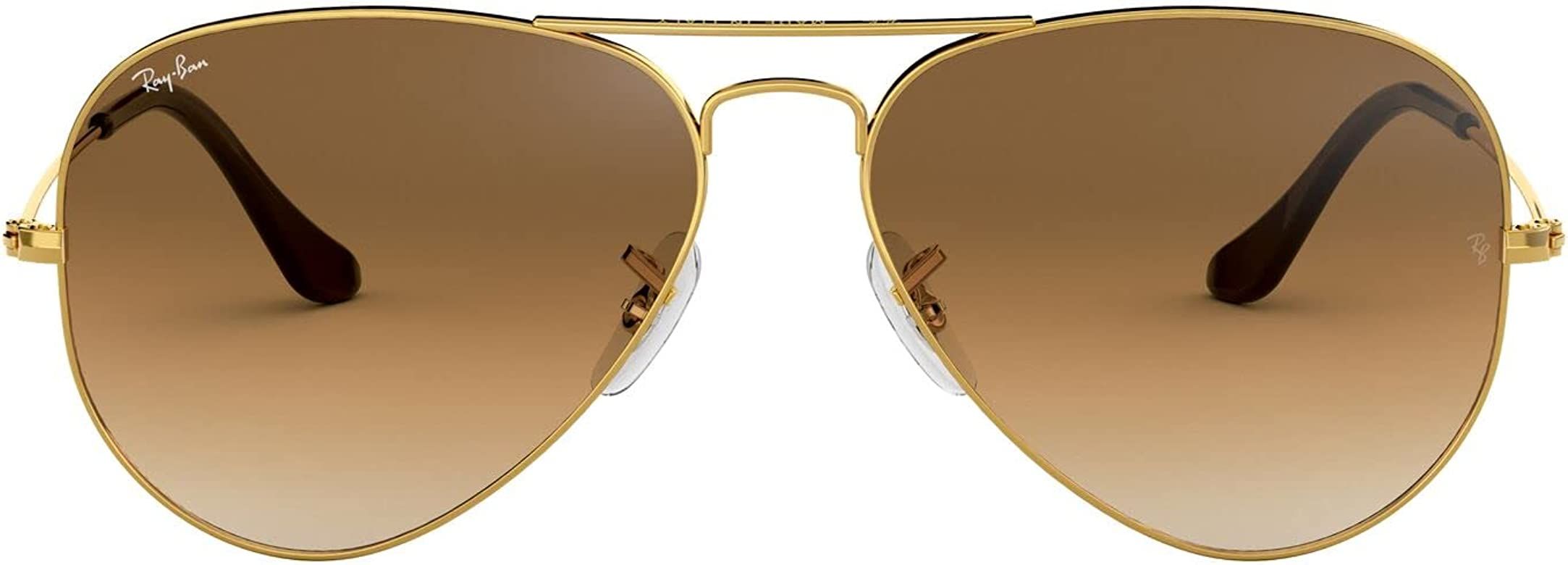 Ray-Ban Rb3025 Classic Gradient Aviator Sunglasses | Amazon (US)