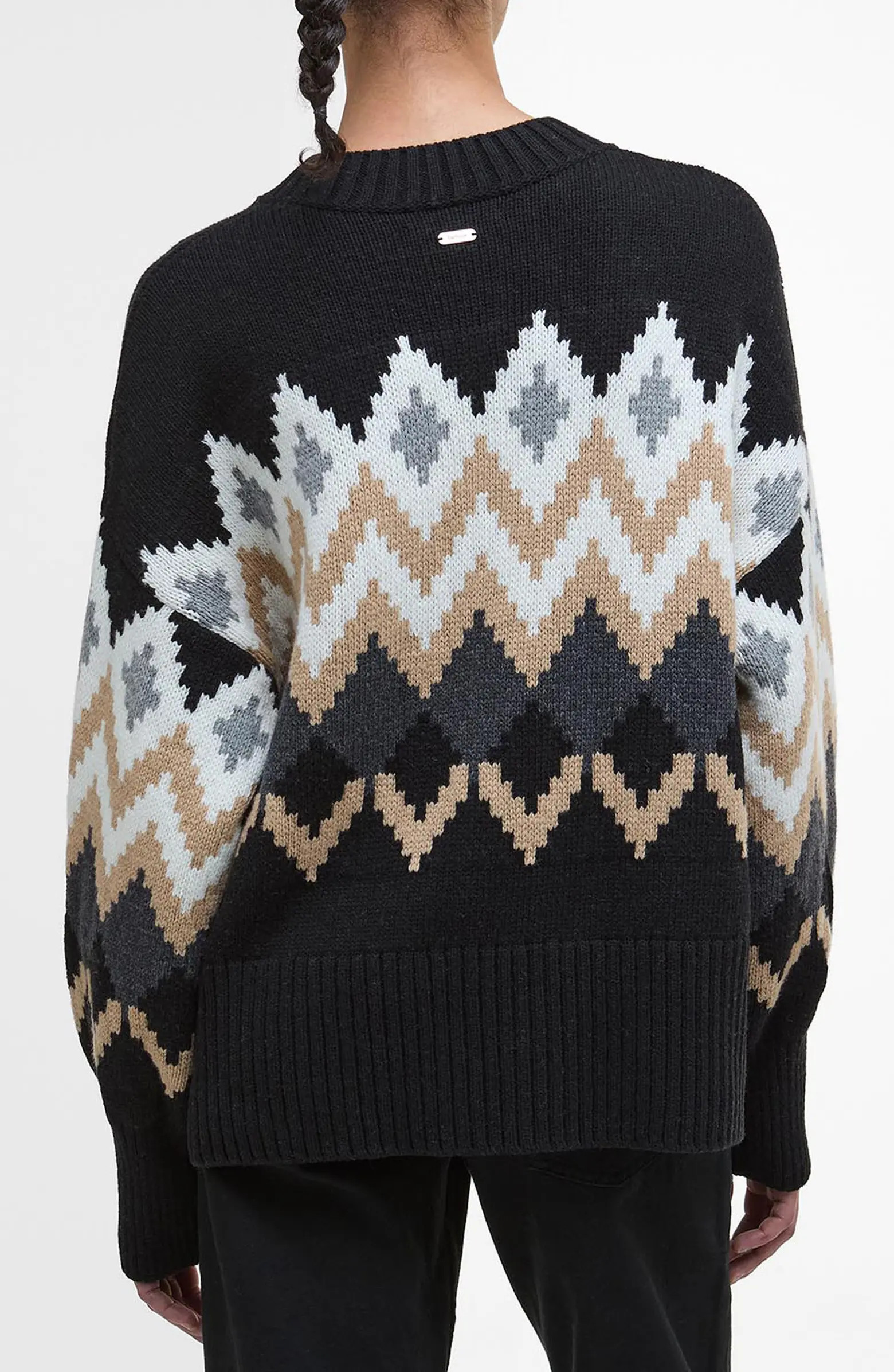 Cecelia Fair Isle Cotton & Wool Blend Crewneck Sweater | Nordstrom