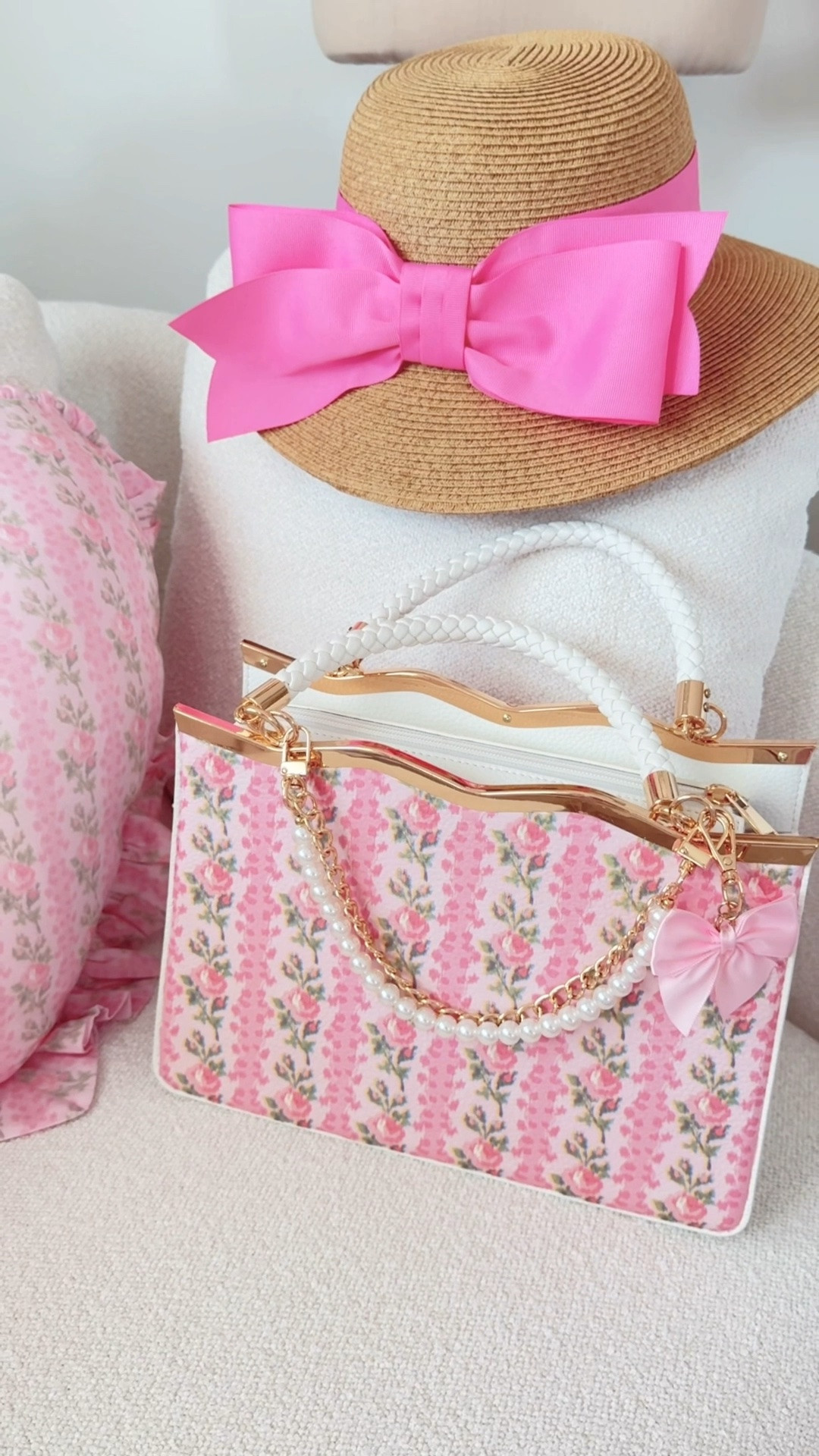 LoveShackFancy heart pillow in strawberry macaroon print, bow sun hat and DIY purse

#LTKSaleAlert #LTKPetite #LTKHome