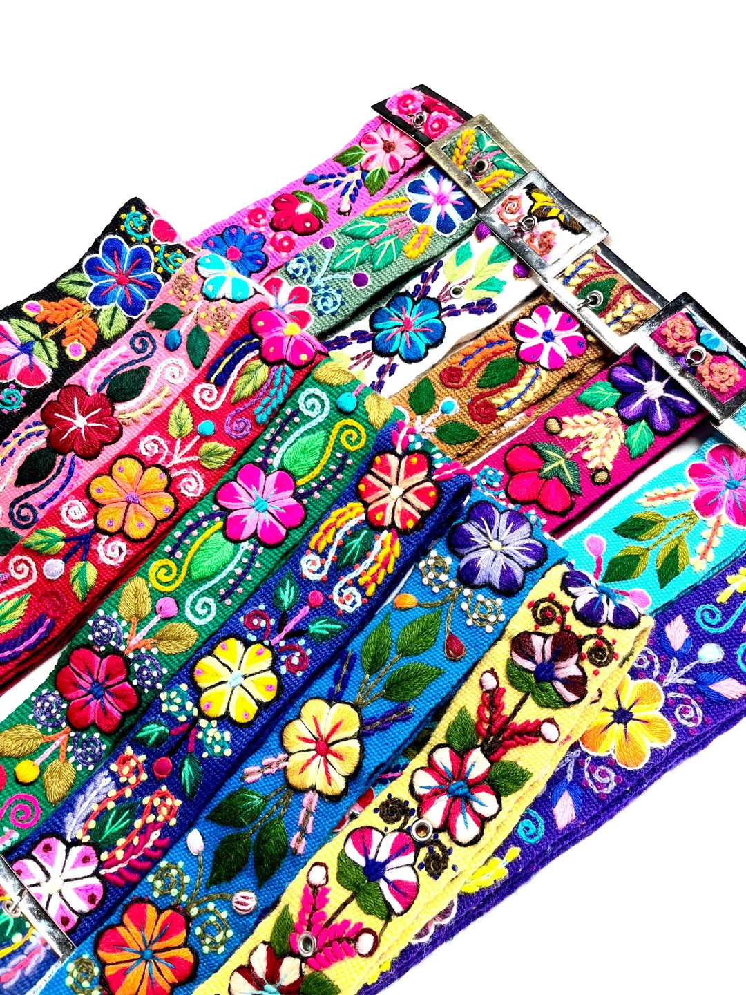Belts With Flowers, Peruvian Belt, Hand Embroidered Belts, Colorful Belt, SUMMER SALE! - Etsy | Etsy (US)