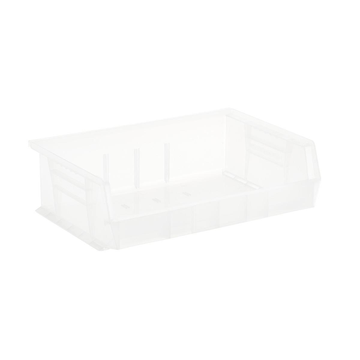 Utility Extra Wide Stackable Plastic Bins | The Container Store
