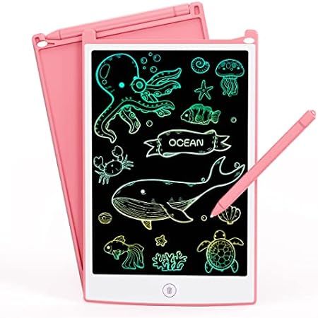 TEKFUN LCD Writing Tablet Doodle Board, 8.5inch Colorful Drawing Tablet Writing Pad, Girls Gifts Toy | Amazon (US)
